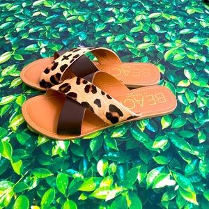 NWOT Matisse Calf Hair & Leather Sandals - 8